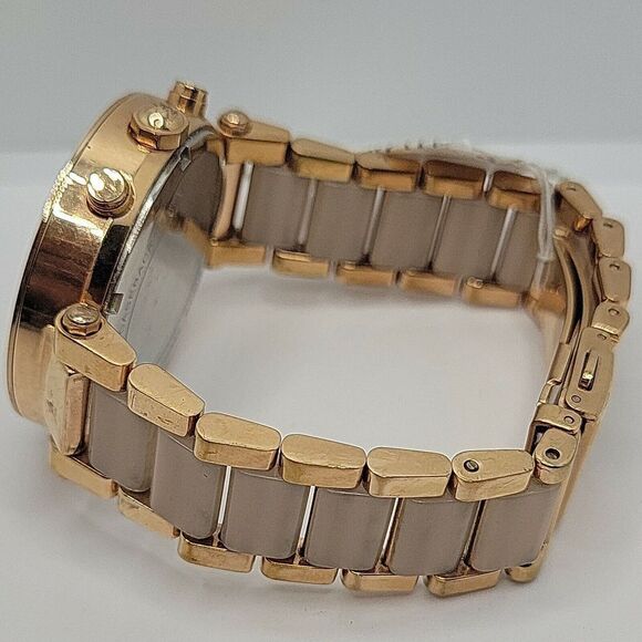 Michael Kors MK5896 Women's Stainless Steel Analog Blush Dial Quartz Watch BC718 - Picture 8 of 10